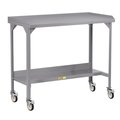 Little Giant Lower Shelf, 1000 lbs. Capacity, 24" x 48", retaining lips, 36" Work Surface Height, Fixed Height WSL2-2448-4TL